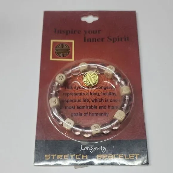Longevity Bracelet 2015 Biege and Clear
