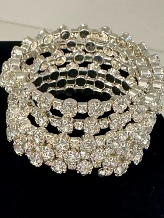 Crystal Multi-Row Wrap Bracelet For Wrist or Arm BLING!!