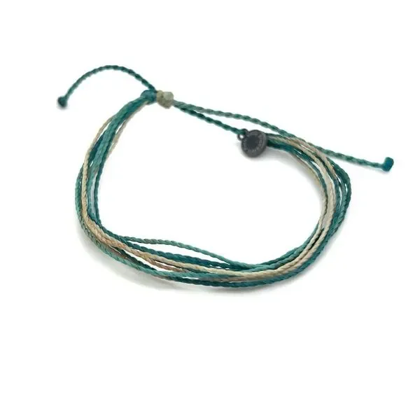 Pura Vida Green/Beige Bracelet (A1)‎