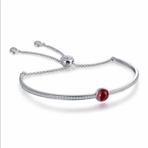 Nwt LaFonn garnet January birth silver bracelet