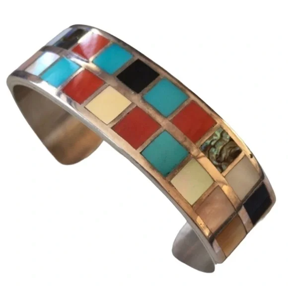 Vintage Native American Becenti Multi Bracelet