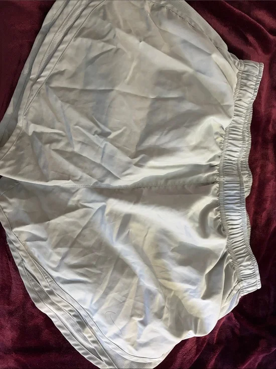 Nike White Athletic Running Shorts