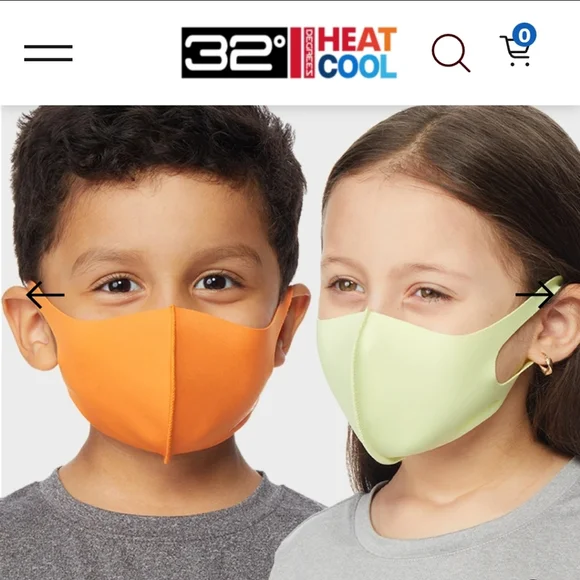 32 Degrees REUSABLE KID'SFACE COVERING MASKS Lot 2