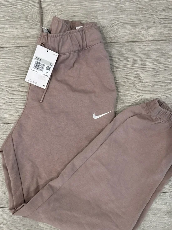 Nike Kids Mauve Joggers with White Swoosh