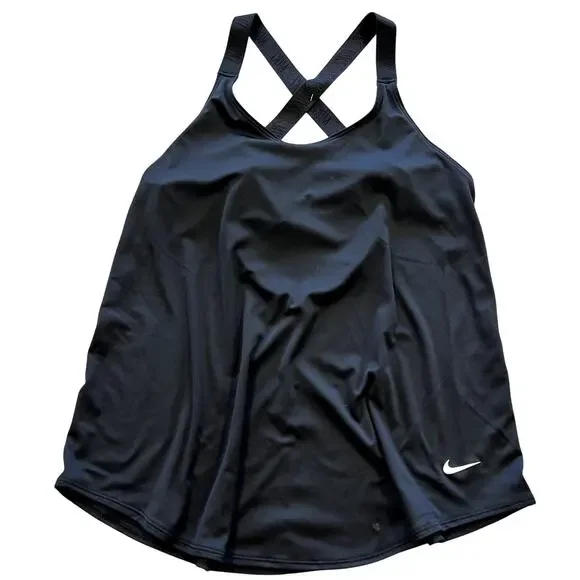 Nike Black Criss Cross Strap Athletic Tank Medium
