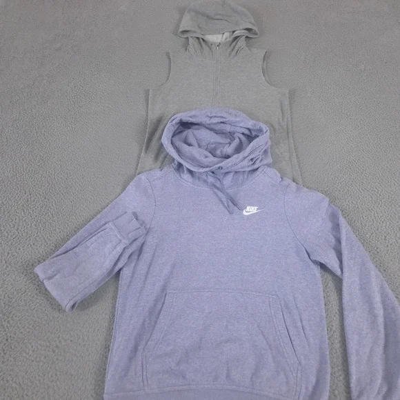 LOT OF 2 Nike Hoodie Womens S Multi Obsessed Sleeveless Half-Zip Training Fleece