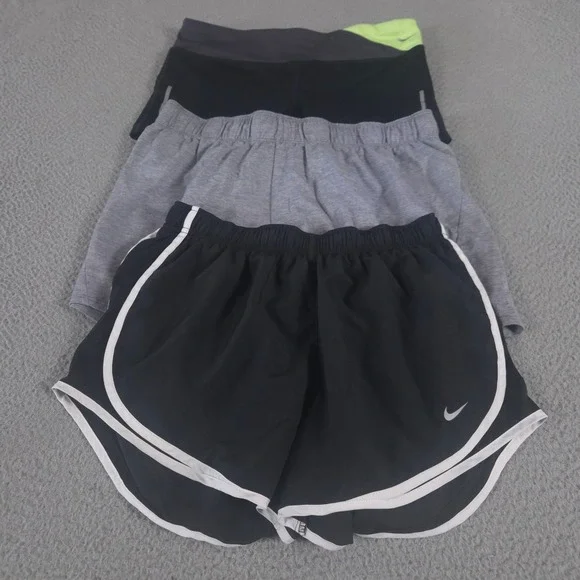 LOT OF 3 Nike Shorts Womens L Multi Epic Run Boyshorts Dri-FIT Tempo Running Gym