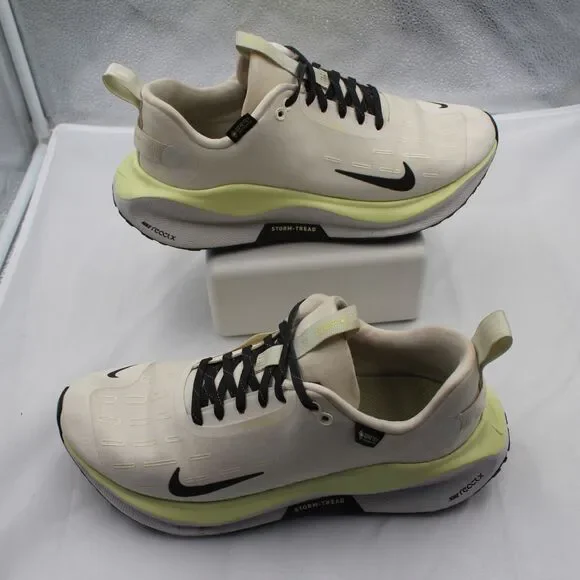Nike ReactX Infinity Run 4 GORE-TEX Pale Ivory White Black Sz 9