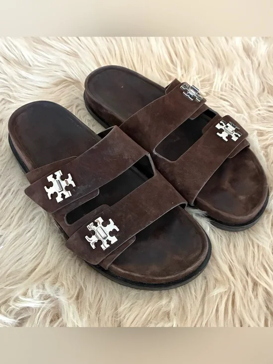 Tory Burch NWOT T Lock Sport Slide Sandal Sz 10.5