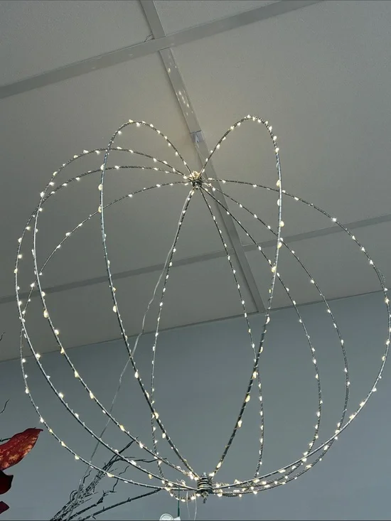 LED twinkling Orb Holiday Light Decoration in Warm White
