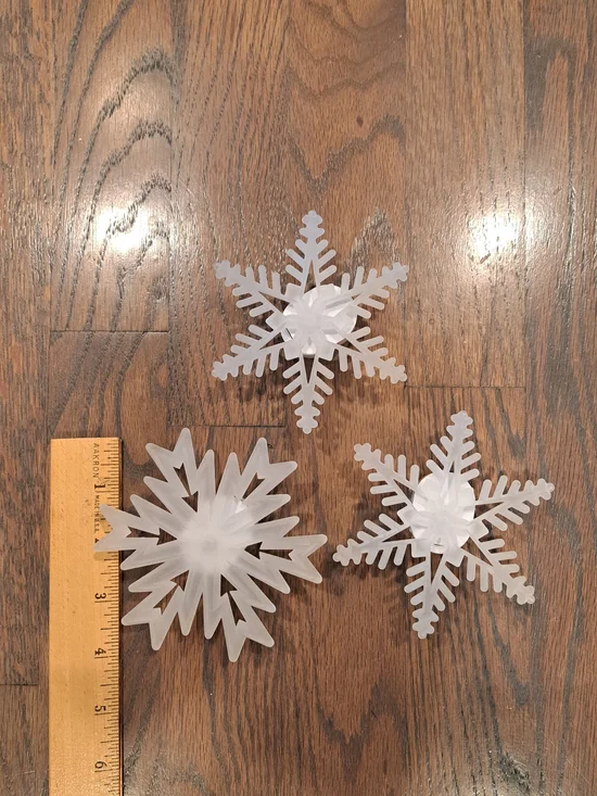 Decorative Snowflake Color Changing Lights - Set of 3