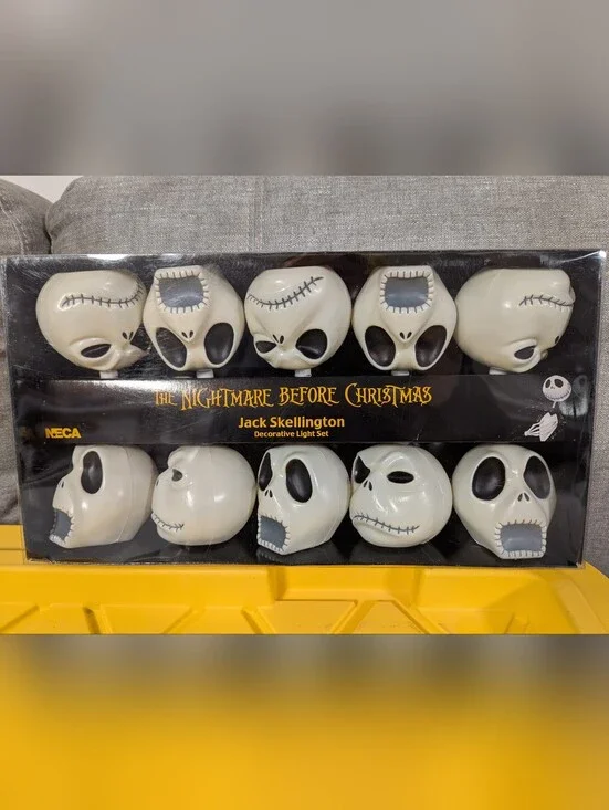 The Nightmare Before Christmas Jack Skellington Decorative Light Set - White
