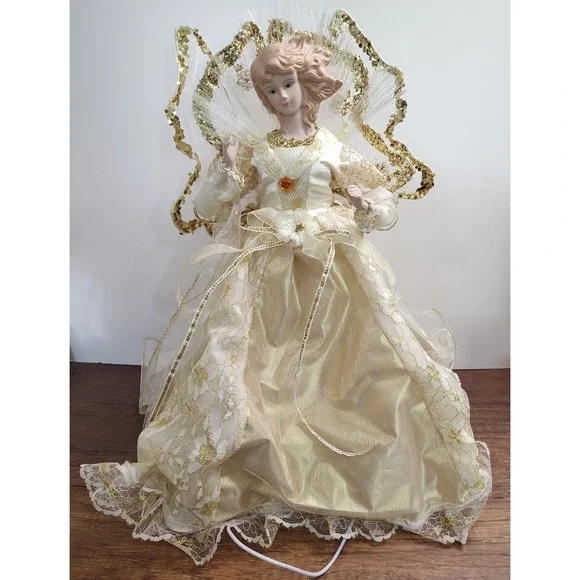 Trim A Home Magical Light Up Christmas Angel Fiber Optic Tree Topper 15
