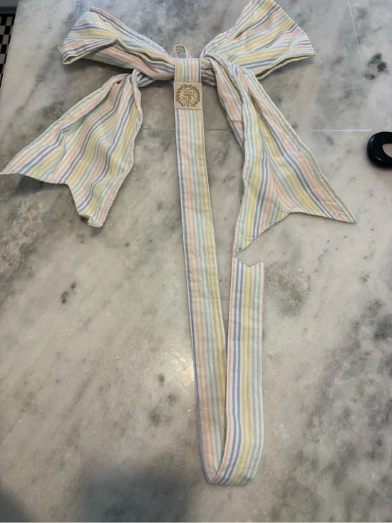 Pastel Striped Bow Holder