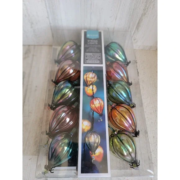 Home NEW string lights hot air balloon rainbow unique decor indoor outdoor
