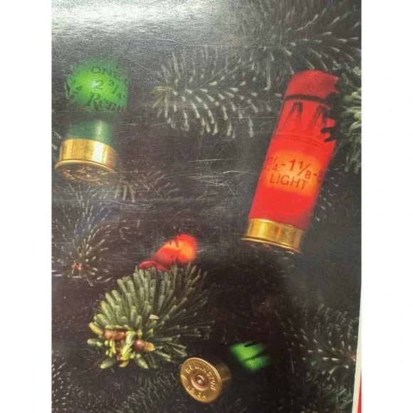 Jingle Bell Shotgun Shell Novelty Lights 6 Red & 6 Green Working Extra Bulbs