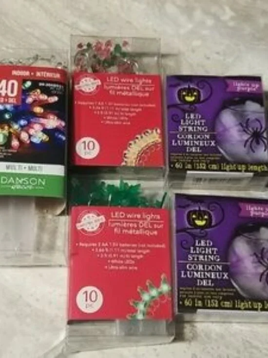 Lot  LED Wire Lights Halloween  And Christmas