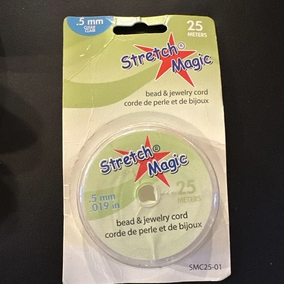 Stretch Magic Beading Cord - 0.7mm - Clear - 25m