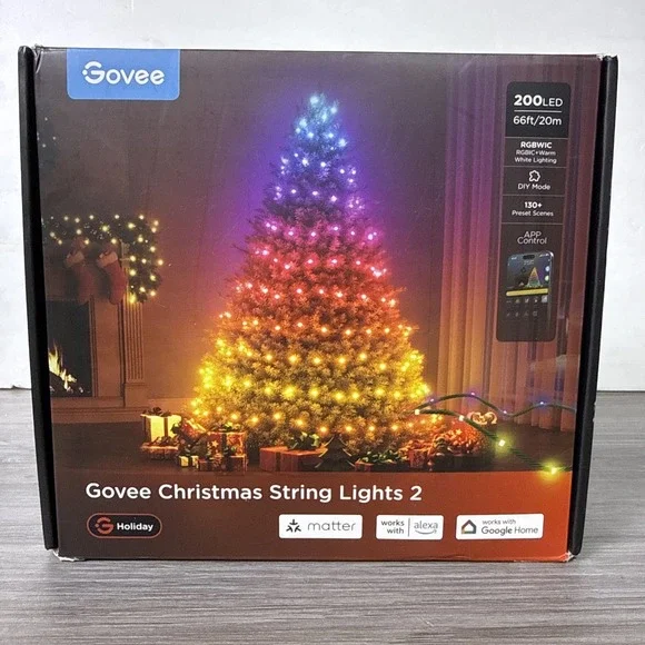 Govee‎ RGBWIC Christmas String Lights 2: 200 LED 66 Feet Model H70C4