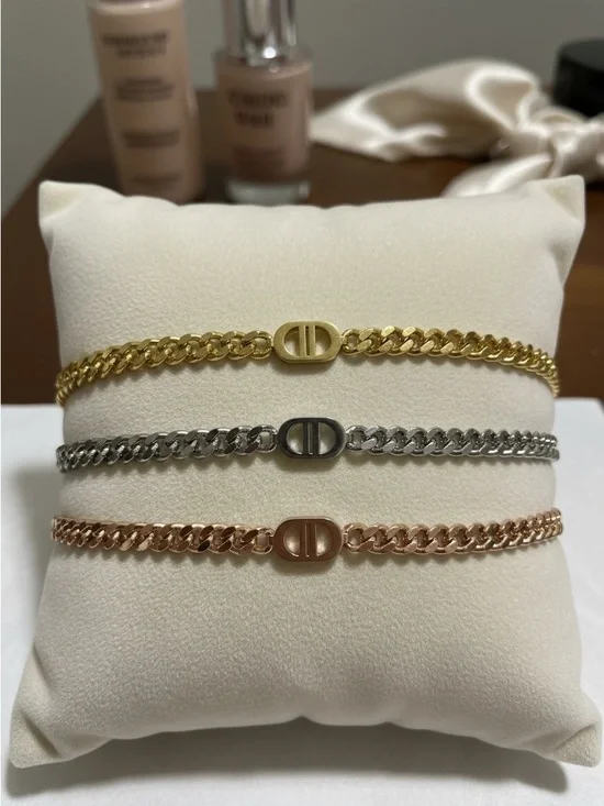 Minimalist Geometric Titanium Steel - Gold, Silver, Rose Gold Bracelet