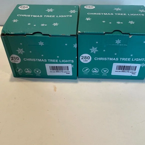 NIB Set of Two Boxes 280 LED Christmas Tree Lights