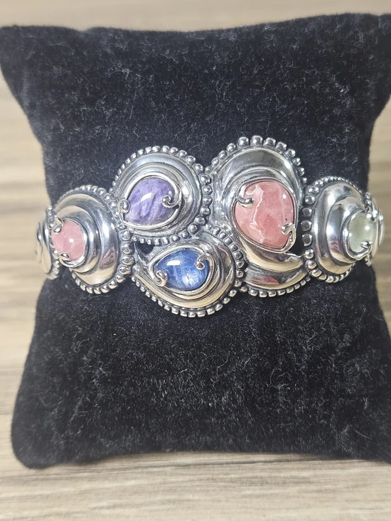 Carollyn Pollack Relios Windsong Collection Multi-Gemstone Bracelet 925 Silver