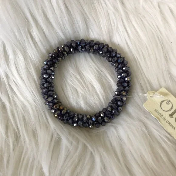 ole crystal beads stretch cluster bracelet