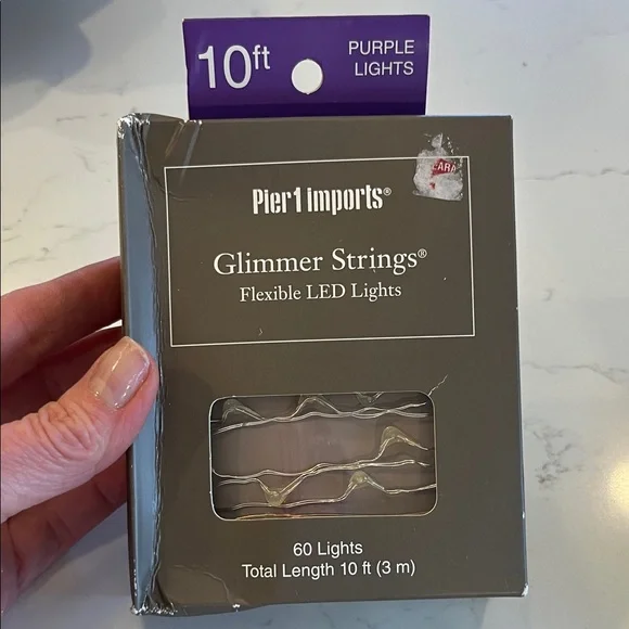 Pier 1 Imports Purple Glimmer Strings LED Lights