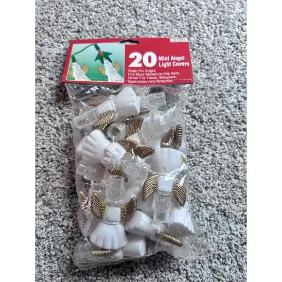 20 Mini Angel Light Covers for Miniature Light Sets