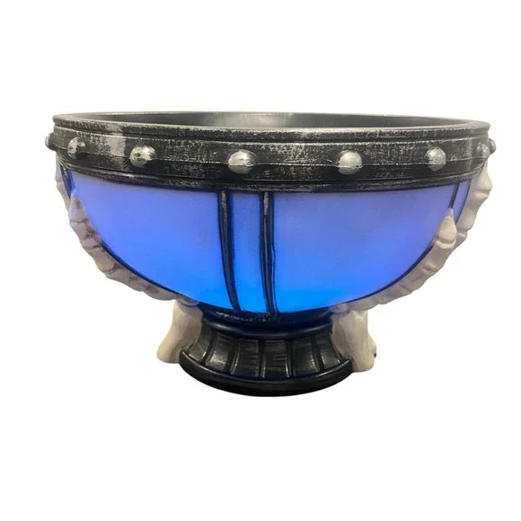 Haunted Living Flashing Skeleton Hands Bowl LED Color Changing Tested Video