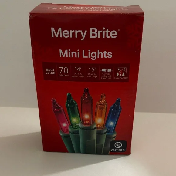 Merry Brite Festive Multi-Color Mini Lights