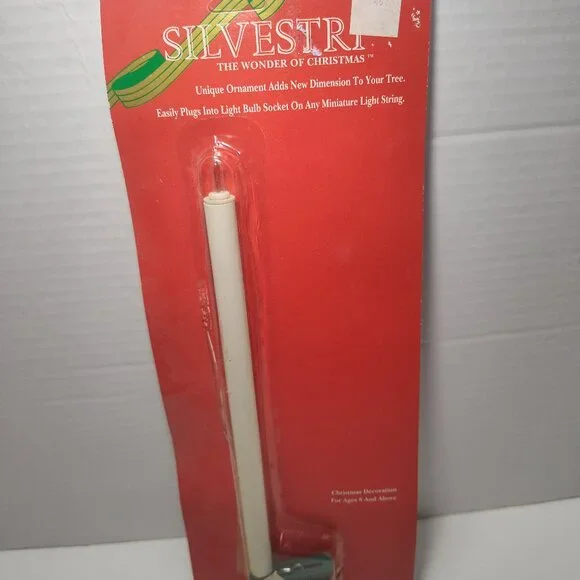 Vintage Silvestri Clip-On Candle Christmas Light NOS Model 08201 – New Old Stock