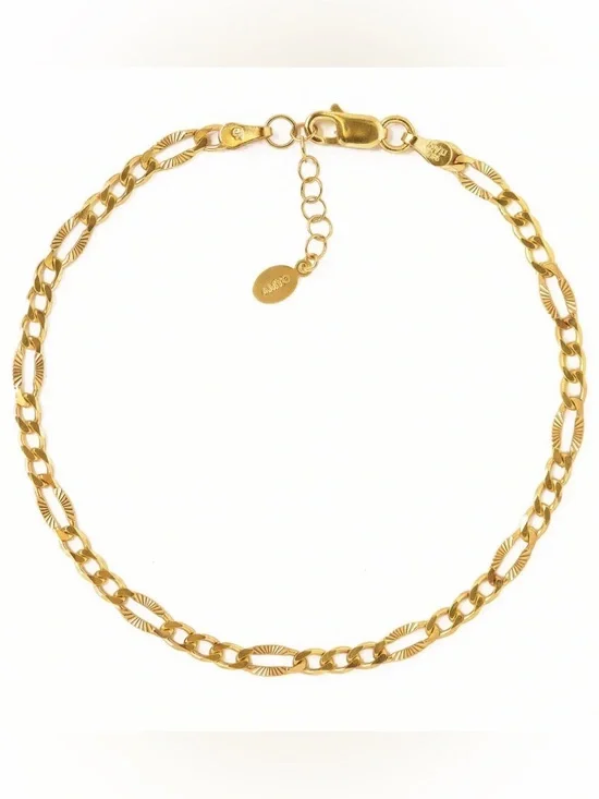 ☀️Mayamar Gold Figaro Link Bracelet☀️