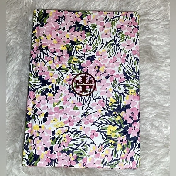 Tory Burch Pink Floral Green dairy book