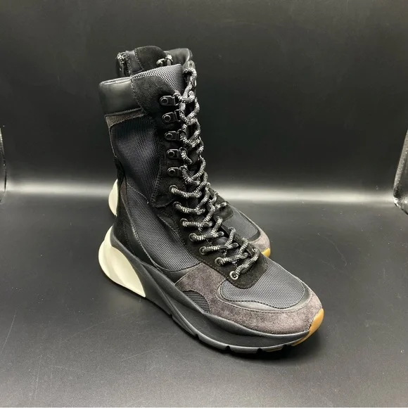 Tory Burch Sawyer Boxer High Top Sneaker Boots‎ Women's Size 6 New W/Box
