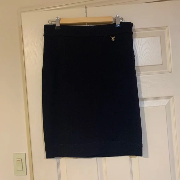 Tory Burch Navy Blue Knit Skirt sz S