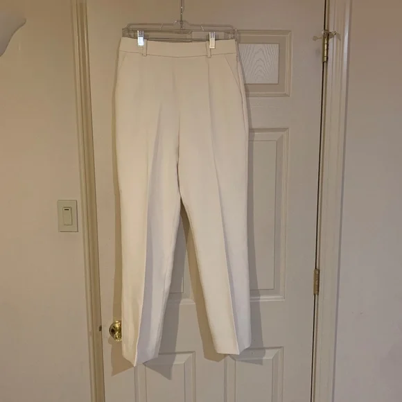 Tory Burch Cream Lined Dress Pants sz 6