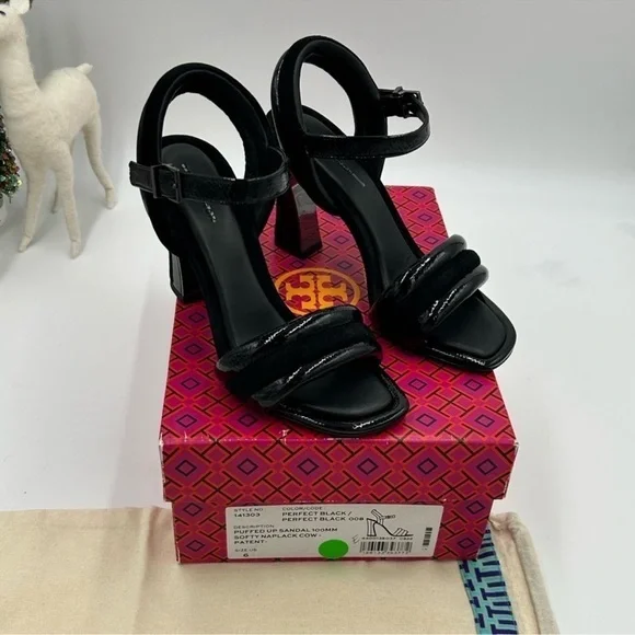 Women’s Tory Burch, Napa, Patent, sandal. 100mm size 6