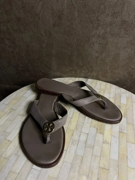 Tory Burch Benton Leather Thong Sandals