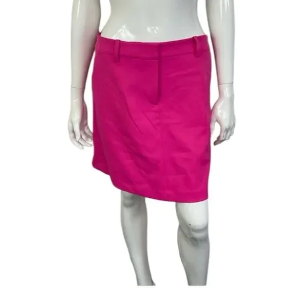 NEW Tory Sport Bright Pink Pockets Tech Twil Golf Skort Size M