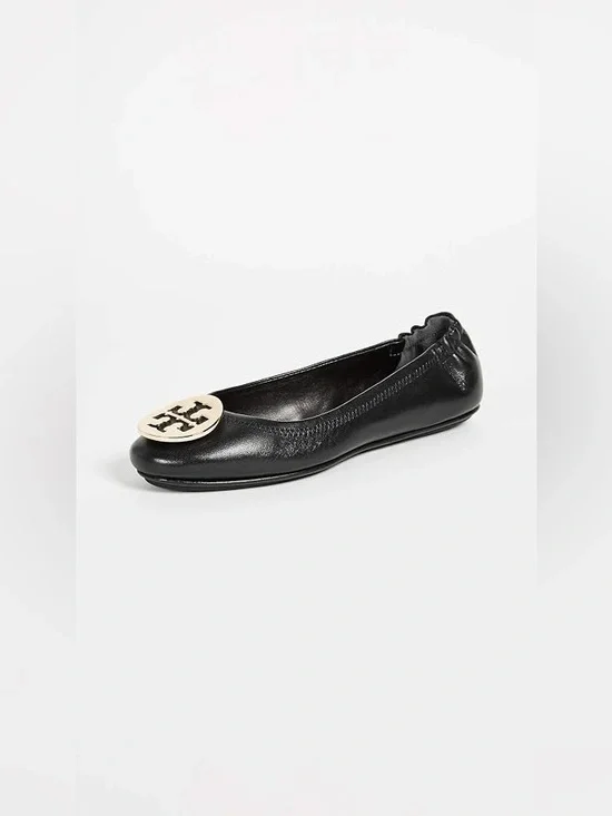 Tory Burch Minnie Leather Travel Ballet Flats