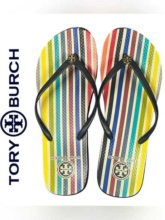 TORY BURCH FLIP FLOPS Size 10