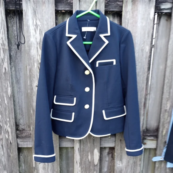 Tory Burch Nautical Blazer, Carrie Navy Resort