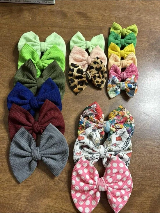 Assorted Kids Bow Hair Clips