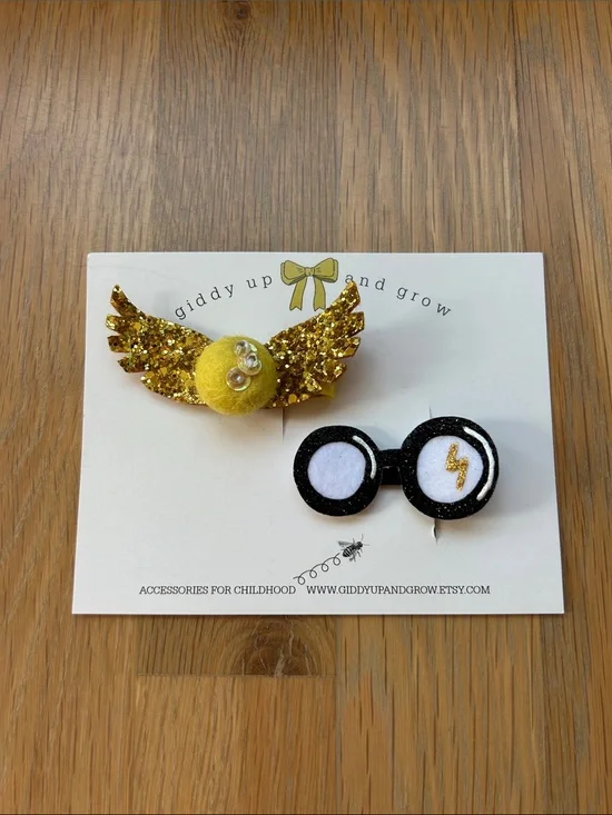 Kids Harry Potter Hair Clips Giddy Up and Grow