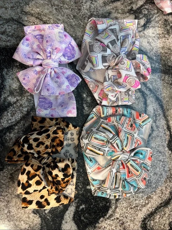 Kids Bow Headwrap Set - 4 pack