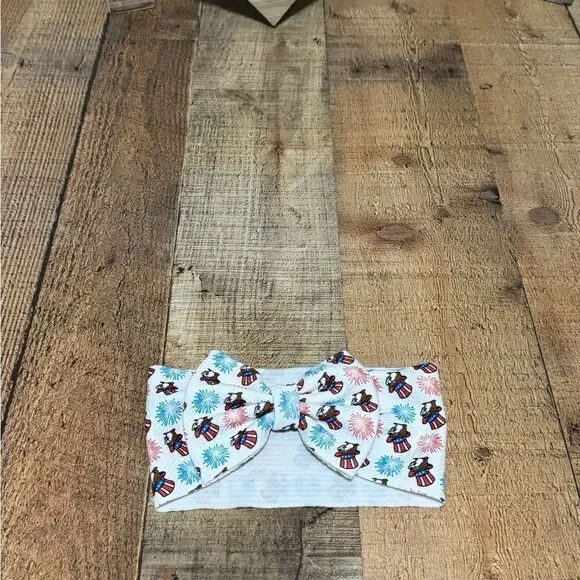 Buc-ee’s patriotic fireworks headband bow bucees