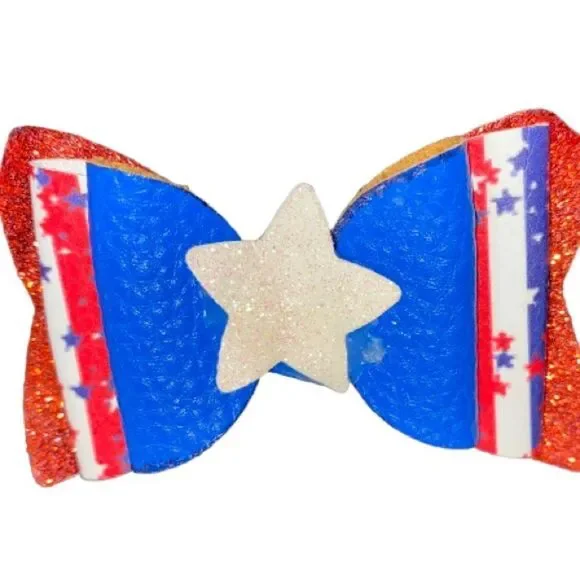 ⭐️5/$10⭐️ Independence Day Inspired Hair Bow