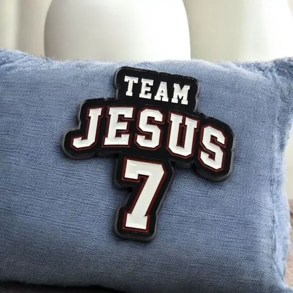 Team Jesus Christian Pin Religious Cross Jewelry Inspirational Faith Novelty New