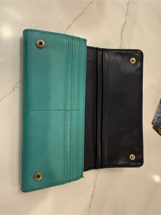 Tory Burch Continental Wallet with Gold Logo